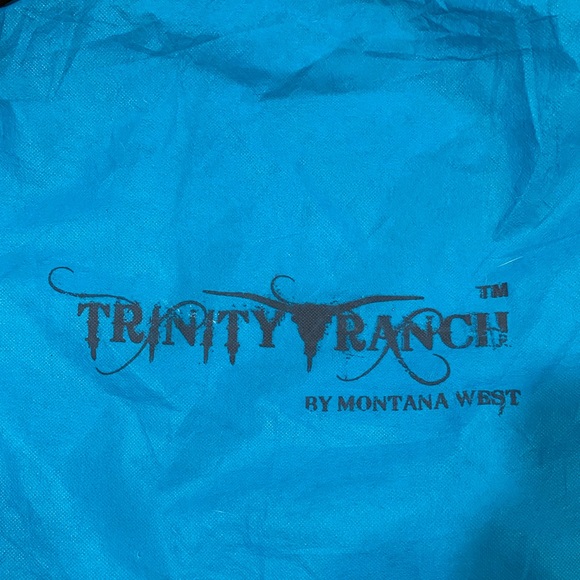 Trinity Ranch Concealed Carry Tooled Fringe Leather Purse - Picture 5 of 5